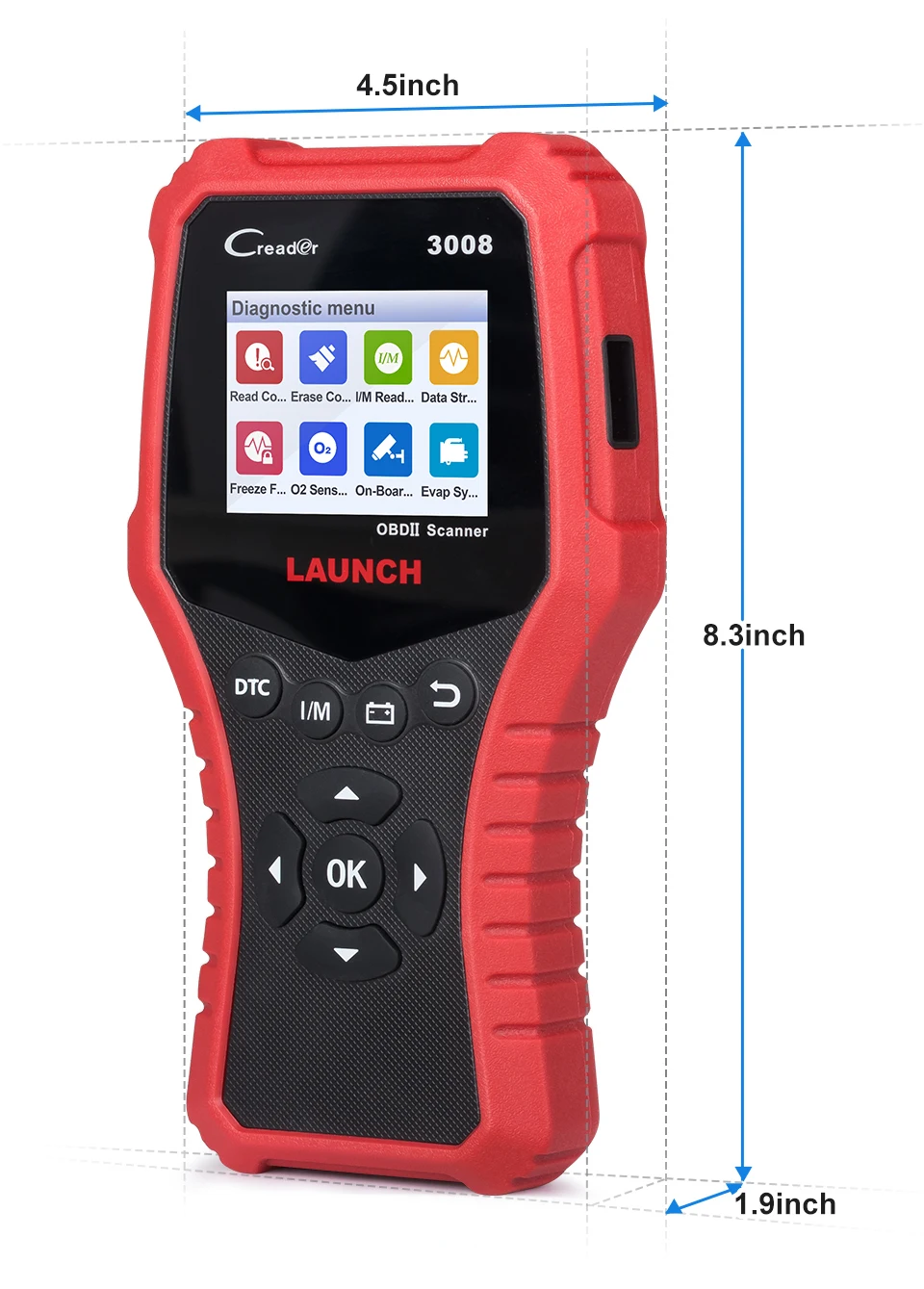 

Диагностический сканер LAUNCH Creader CR3008, считыватель кодов OBD2, CR 3008, для двигателя, многоязычный PK KW850