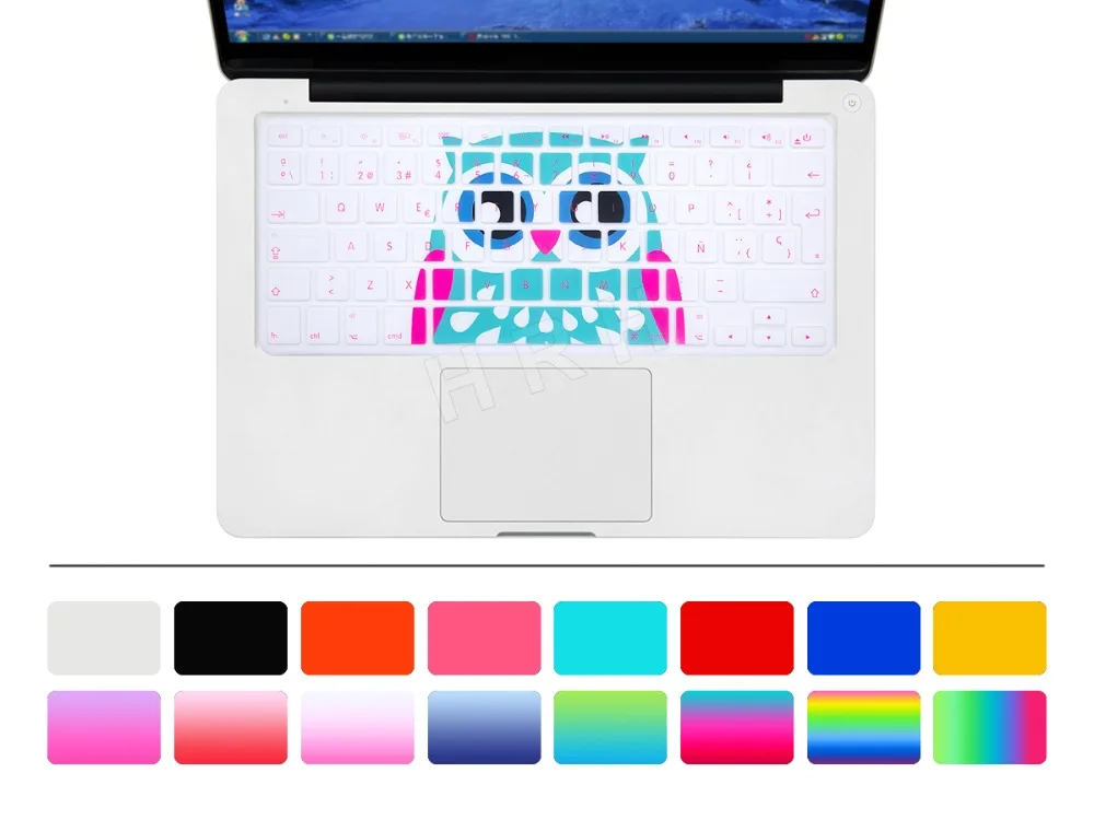 Масляная защитная накладка HRH на клавиатуру с испанским животным Силиконовая для