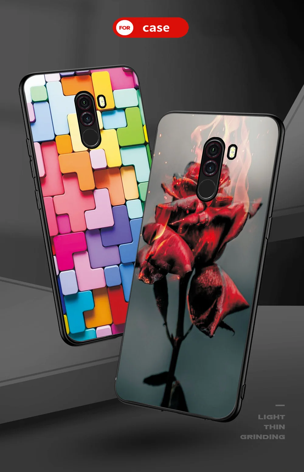 mous wallet Case For Xiaomi Pocophone F1 Case Xiaomi Pocophone F1 Back Cover Soft Silicone TPU Case For Xiaomi Pocophone F1 Protective Case waterproof case for phone
