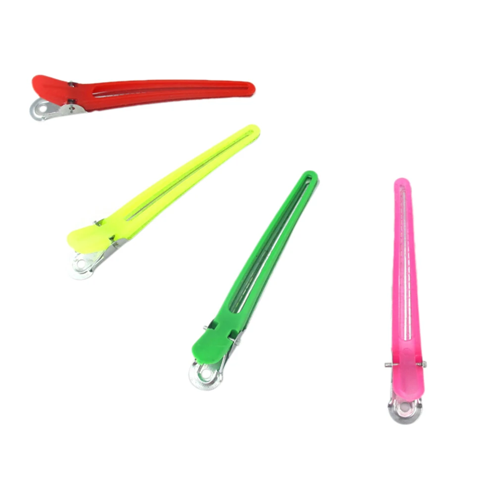 12 штук/Упаковка металлической Аллигатор Заколки для волос один зубец крокодил