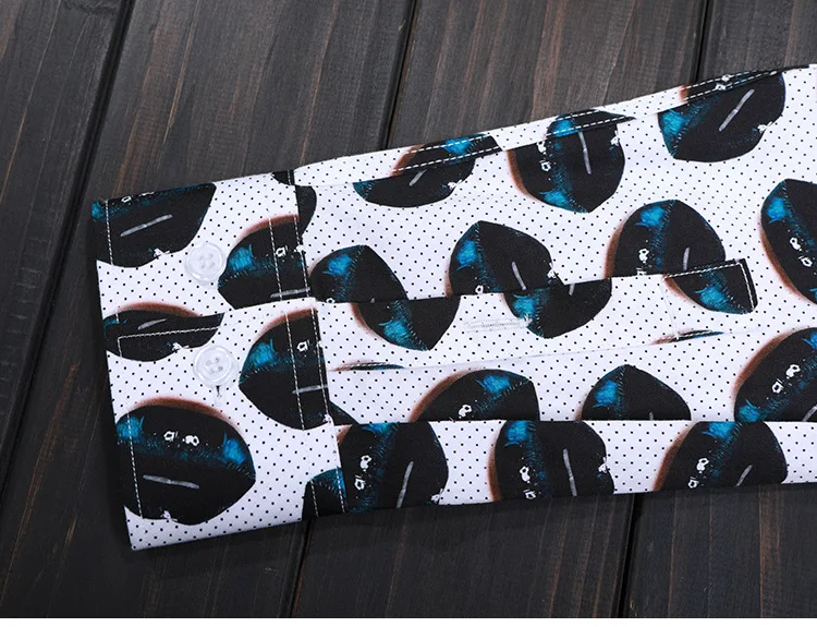 Мужская рубашка Minglu роскошная мужская классическая с длинным рукавом в горошек и