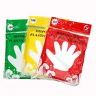 100 шт.лот одноразовые санитарные перчатки, съедобные перчатки, одноразовые пластиковые перчатки, одноразовые перчатки