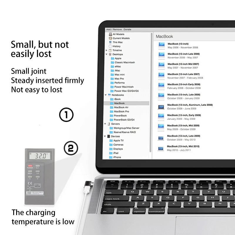 4.3A Магнитный USB-C для USB-C type C зарядный адаптер 90 градусов изгиб Анти-пыль разъем адаптера для Macbook Pro