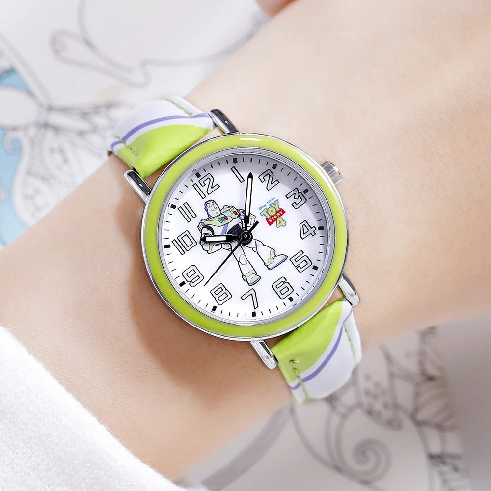 

Toy Story Child Love PIXAR Woody Buzz Lightyear Childhood Friend Quartz Watch Boy Girl Top Clock Kid Dream Time Teen Hour Gift