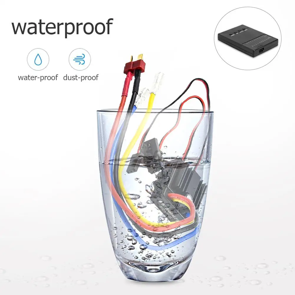 

New 1/10 1/8 WP Crawler Brush Brushed 80A Electronic Speed Controller Waterproof ESC With Program Card