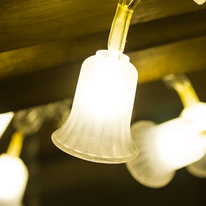 Toprex теплый белый Рождественский колокольчик светодиодный струнный светильник