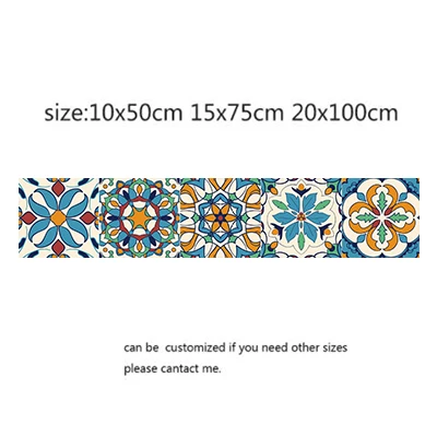 Марокканская настенная плитка наклейка s линия талии кухонный клей ванная