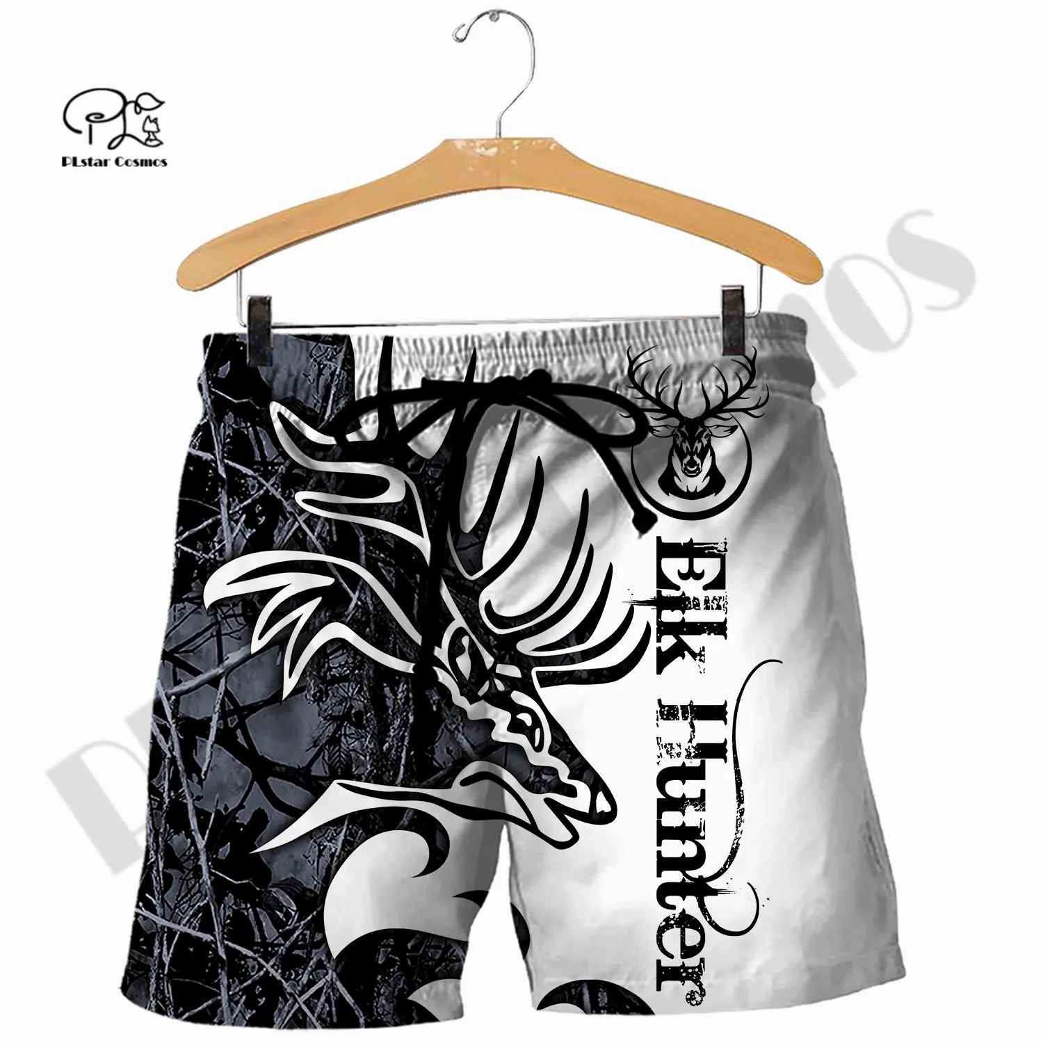 

PLstar Cosmos 3DPrint Newfashion Summer Hunting Animal Art Amazing Pattern Harajuku Beach Shorts Men/Women Funny Sleeveless W-2