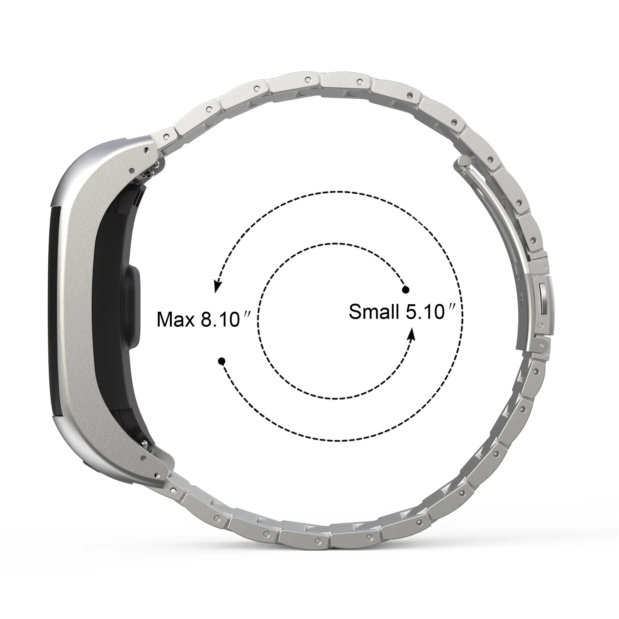 Ремешок для часов из нержавеющей стали для Garmin Vivosmart HR+ ремешок, металлические Ремешки для наручных часов, сменный Браслет для Vivosmart HR+ умные часы