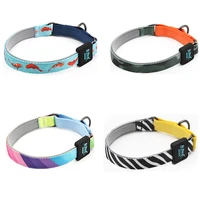 dog collar nylon printed small dogs puppy half p chain neck strap for medium large pets dogs collars