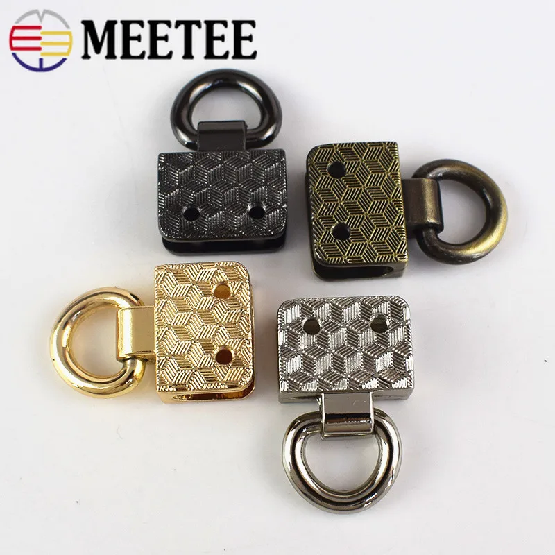 10/20 штук металлический мешок сторона пряжки с зажимом Сумки из натуральной кожи