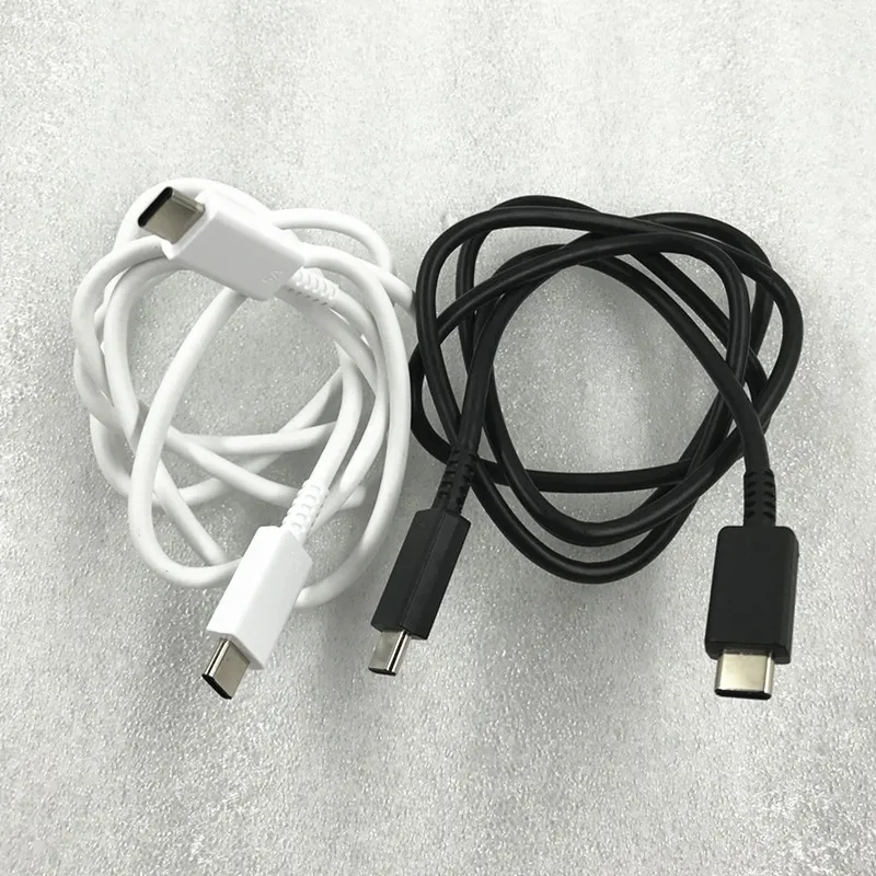 Оригинальный Samsung Note 20 Plus 5A двойной USB Type C супербыстрый зарядный кабель
