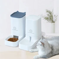 pet automatic feeder for dog cat water dispenser fountain safety 2 1kg3 8l dog cat feeding bowl water food container pet bowl