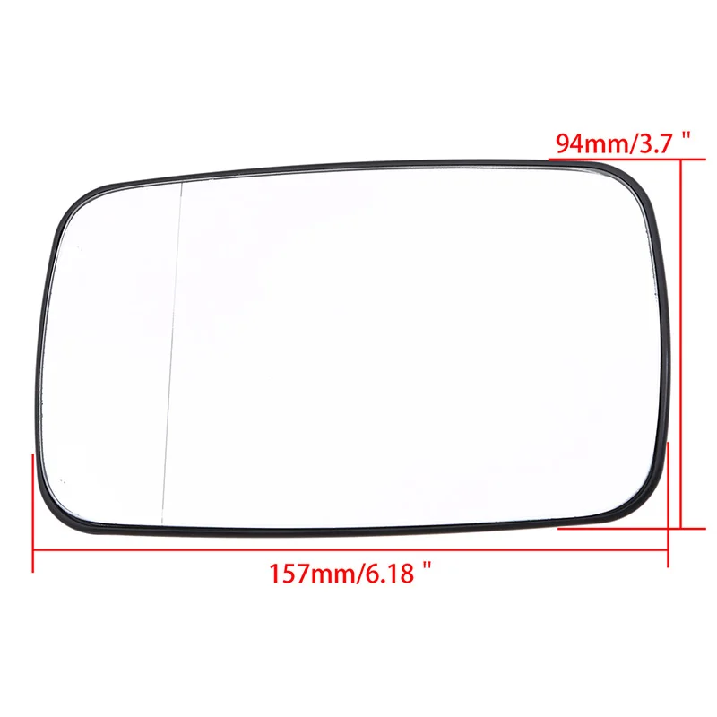 Белое Автомобильное зеркало заднего вида POSSBAY с подогревом для BMW 5 Series E39