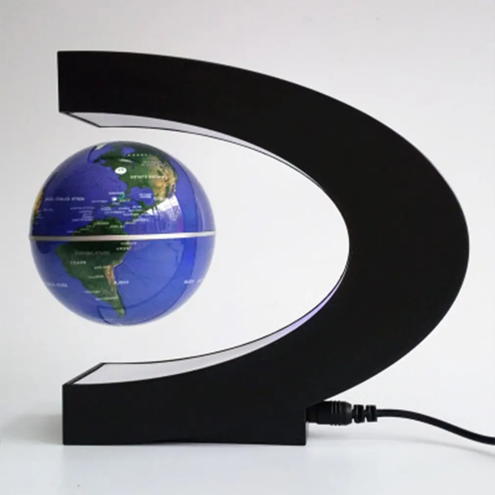 

Cool Magnetic Levitation World Map Ball Lamp Lighting Terrestrial Lamp Antigravity Lamp Novelty Ball Office Home Decoration