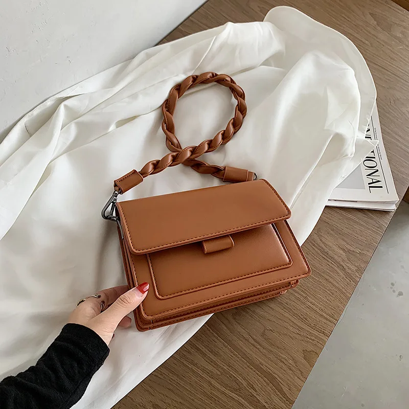 

Smiple Design Vintage Hasp PU Handlebags Trendy Zipper Handbags Purse Shoulder Bag Ladies Messenger Crossbody Bag Bolso Feminina