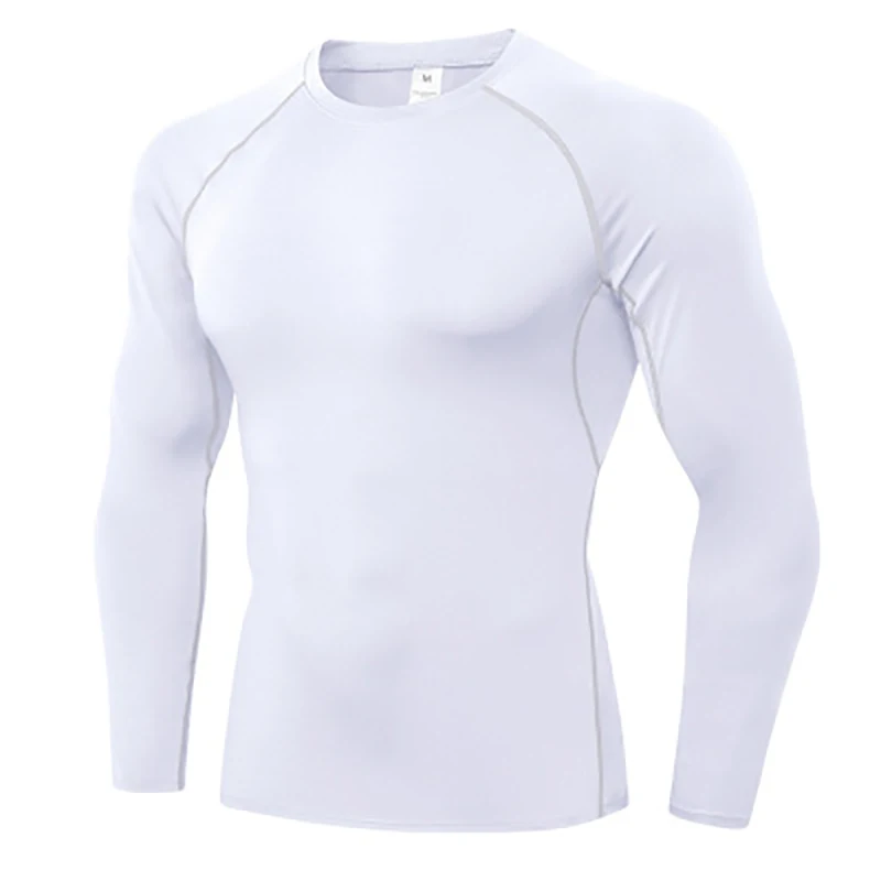 

Running Sport T-shirt Compression Fitness T-Shirt Tight Long Sleeve Training Jogging Shirts Gym Shirt Quick Dry Clothes Men Top