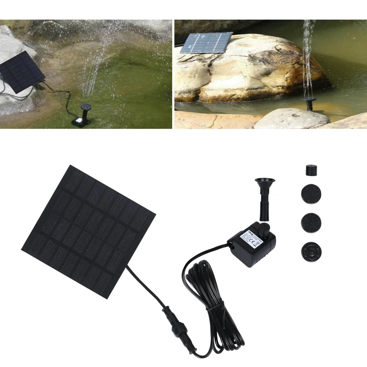 1 шт. практичный квадратный фонтан 6 в 150 л/ч Солнечный водяной насос для