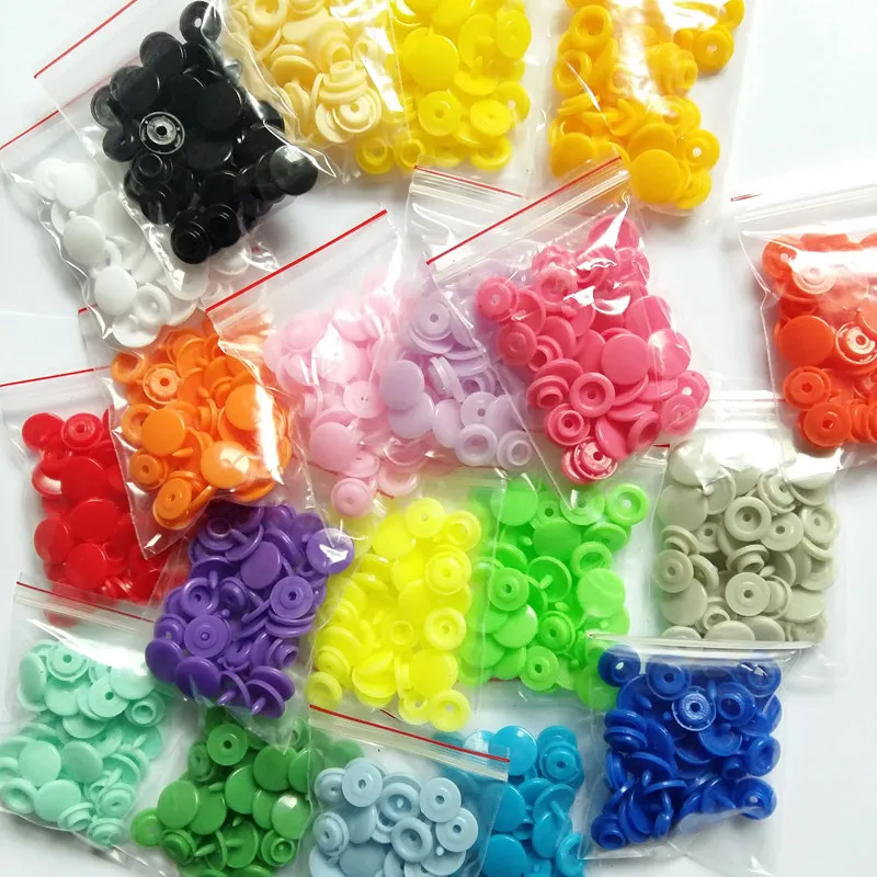 

Hot [ can choose the colors] 500 Sets/lot plasticCute Snap Buttons For Cloth Bib Diaper Size 20/T5 12mm 20 Colors Scrapbook
