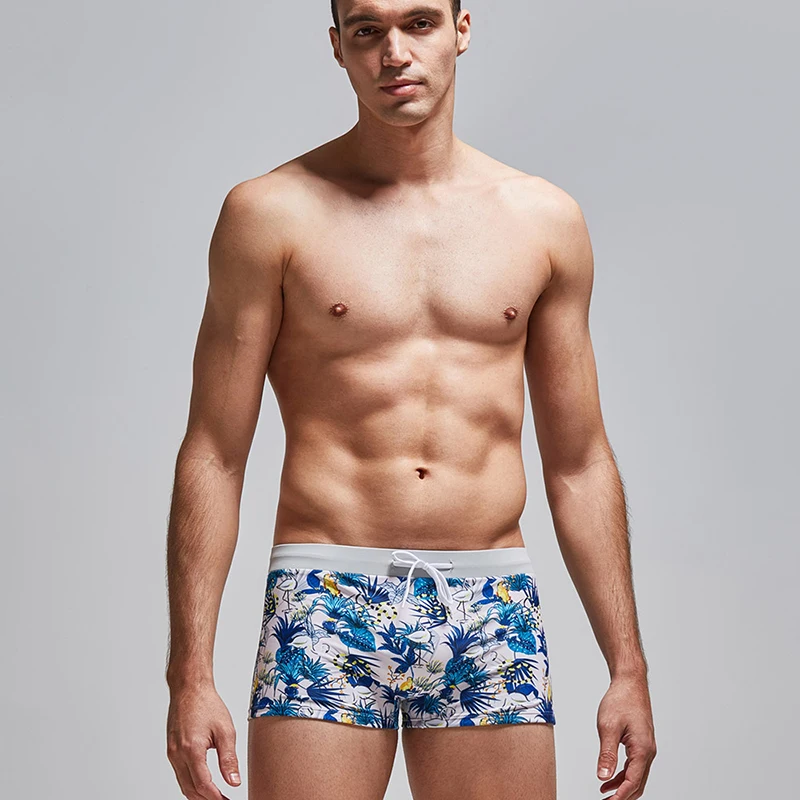 

2020 Summer swimwear men quick-drying pants beach shorts swimming men swim shorts swimwear summer beach surf With elastic rope