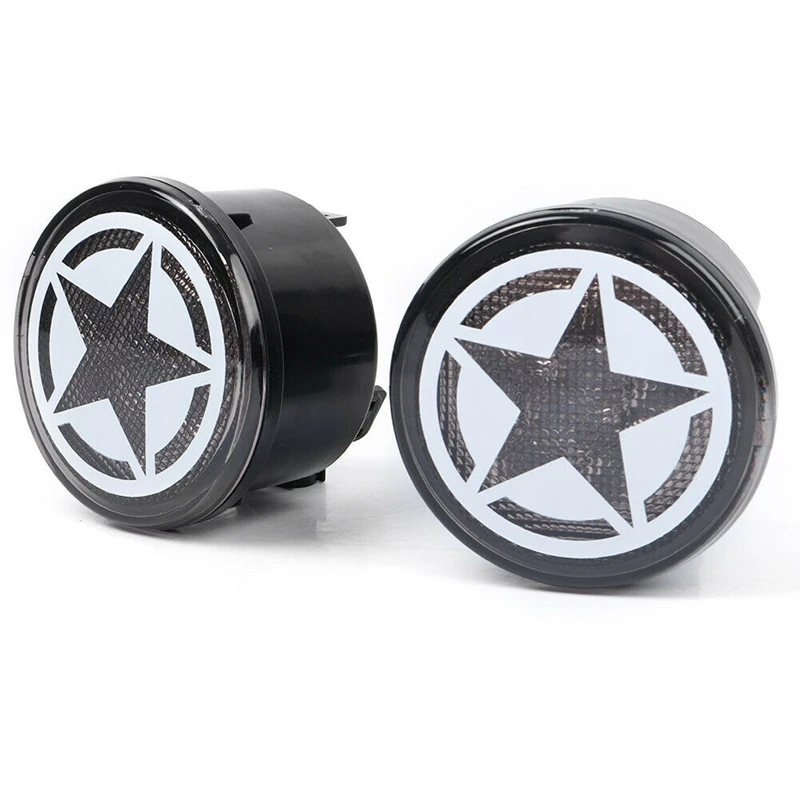 

Car Five Star LED Smoke Amber Turn Signal Lights for Jeep Wrangler JK 2007-2017