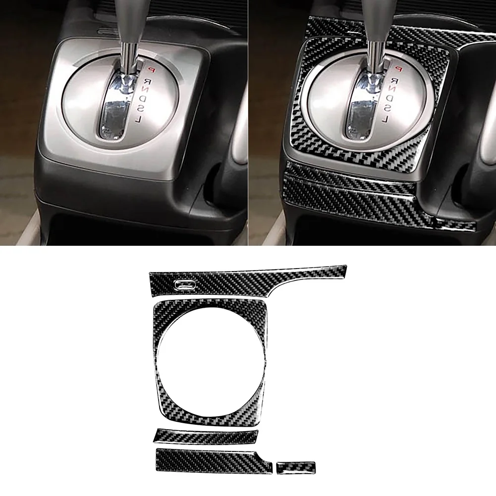 

5 шт., отделка для панели переключения передач, чехлы для панели переключения передач, отделка для Civic 8 поколения 2006-2011