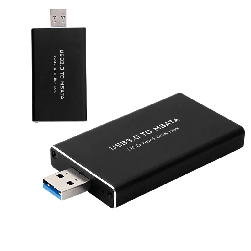 

5 Гбит/с USB 3,0 mSATA корпус для USB3.0 для мини-интерфейс жесткого диска SATA адаптер M2 жесткий диск SSD Внешний HDD Мобильный Box