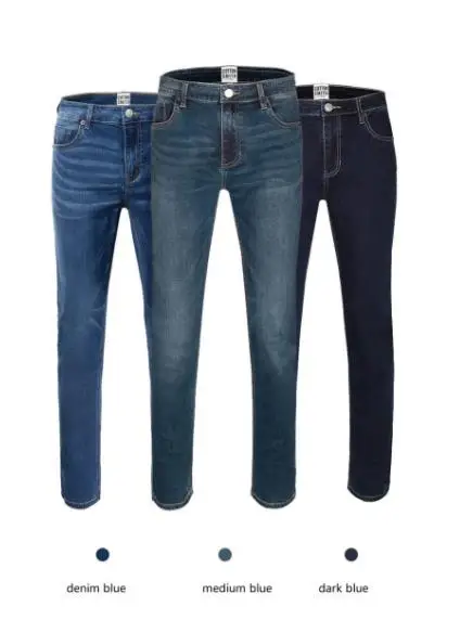Мужские эластичные джинсы Xiaomi хлопковые свободные мягкие дышащие узкие брюки