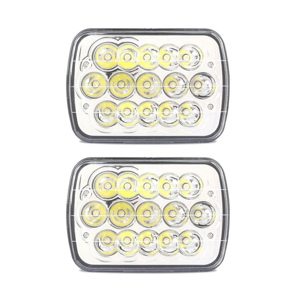 

New 1PCS 45W 9-30V IP67 6000K White Yellow LED Work light bar Offroad Lamp Headlight for Wrangler Off Road ATV Car 202111083