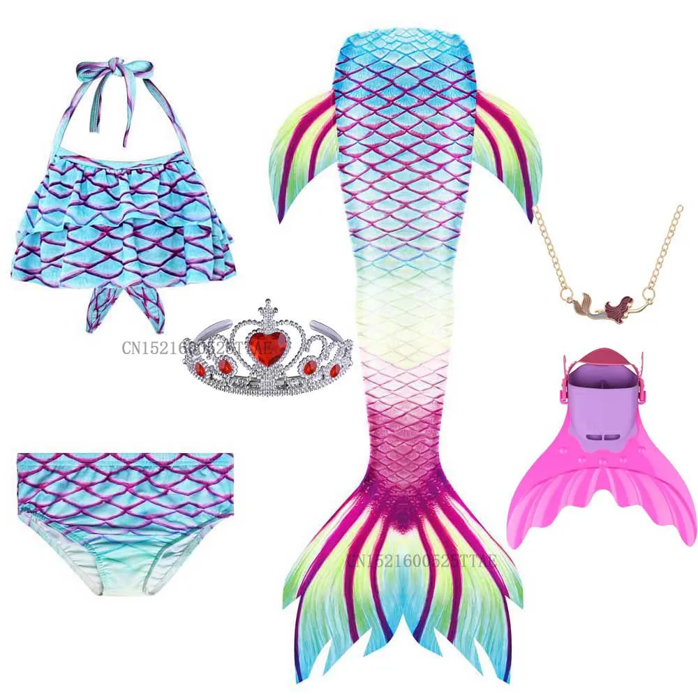 Купальный костюм Ариэль для девочек с хвостом русалки 2020 |