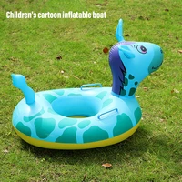 baby swimming ring thickened pvc inflatable animal boat ride water sports products qp2