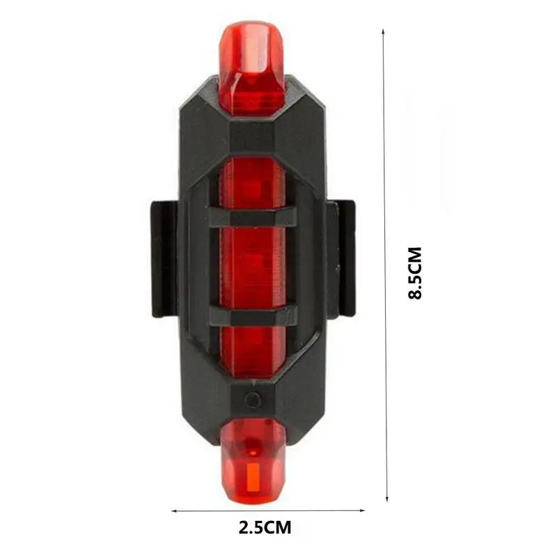 Новый велосипедный фонарь для велоспорта MTB водонепроницаемый задний 5 LED USB