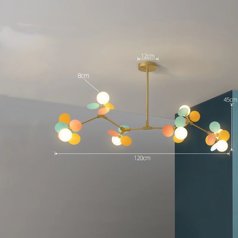 Современные светодиодные люстры красочная мультяшная Потолочная люстра