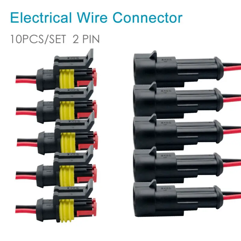 

For Automobile Plug Cable Kit Cars Motorbikes Trucks Caravans Plastic + Copper