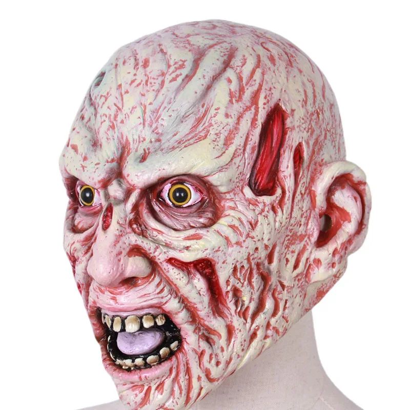 Страшная латексная маска Фреди Крюгера карнавальный костюм головной убор