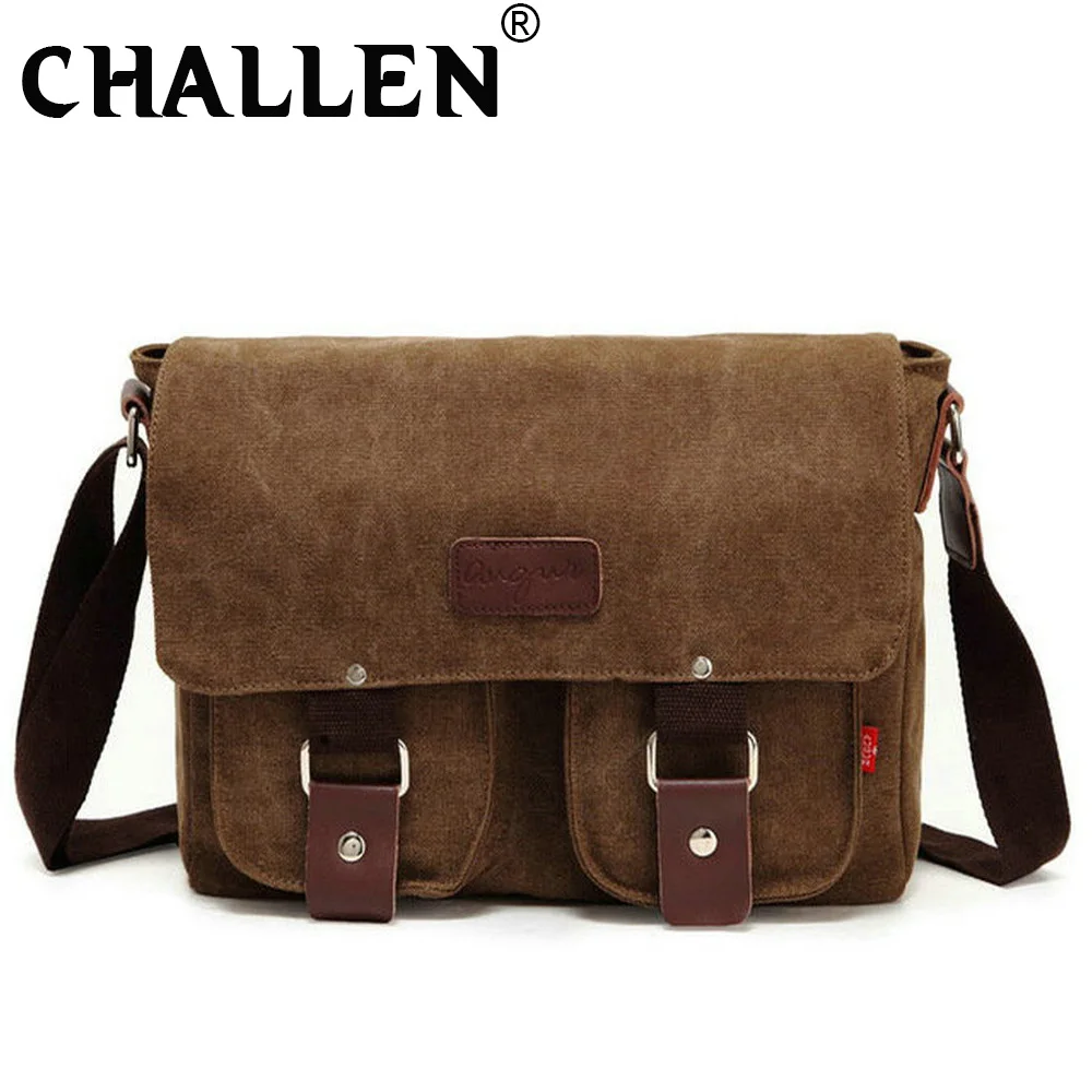 Новые модные мужские повседневные холщовые сумки ретро сумка мужская через