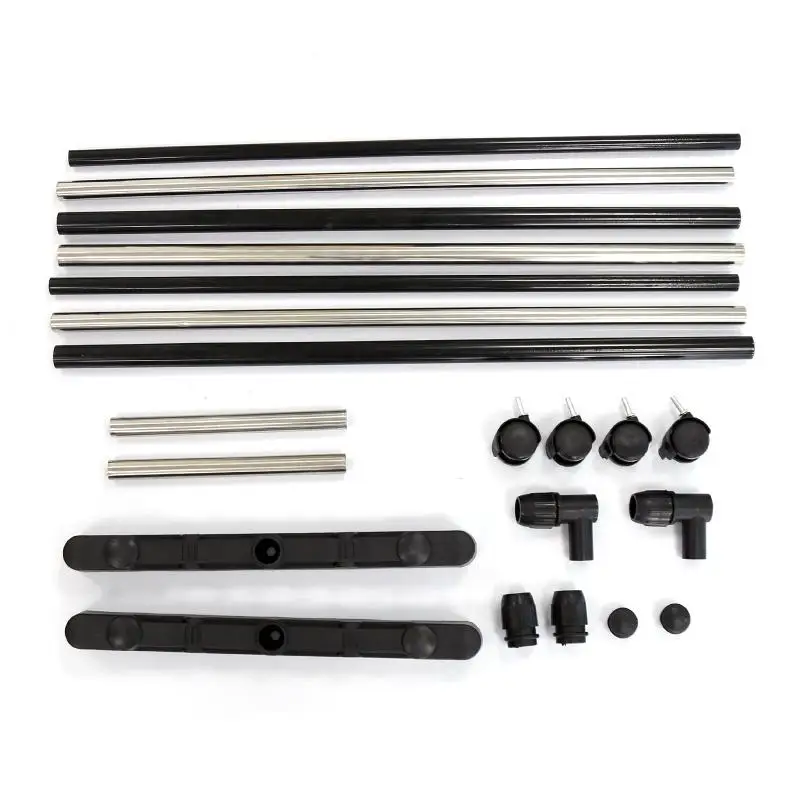 

Clothes Storage Holders Stainless Steel Hanger Support Simple Stretching Movable Assembled Coat Multi Rack Stand Shoe Shelf HWC