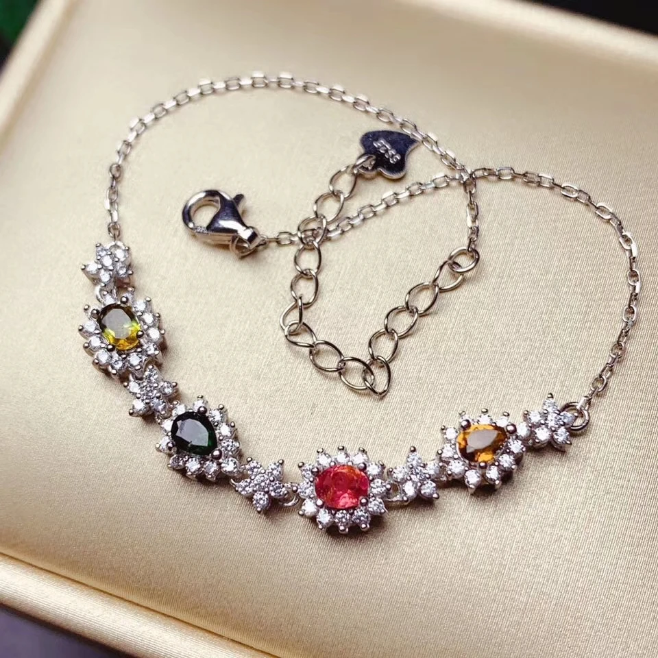 CoLife ювелирное изделие модный драгоценный камень Серебряный браслет для молодой