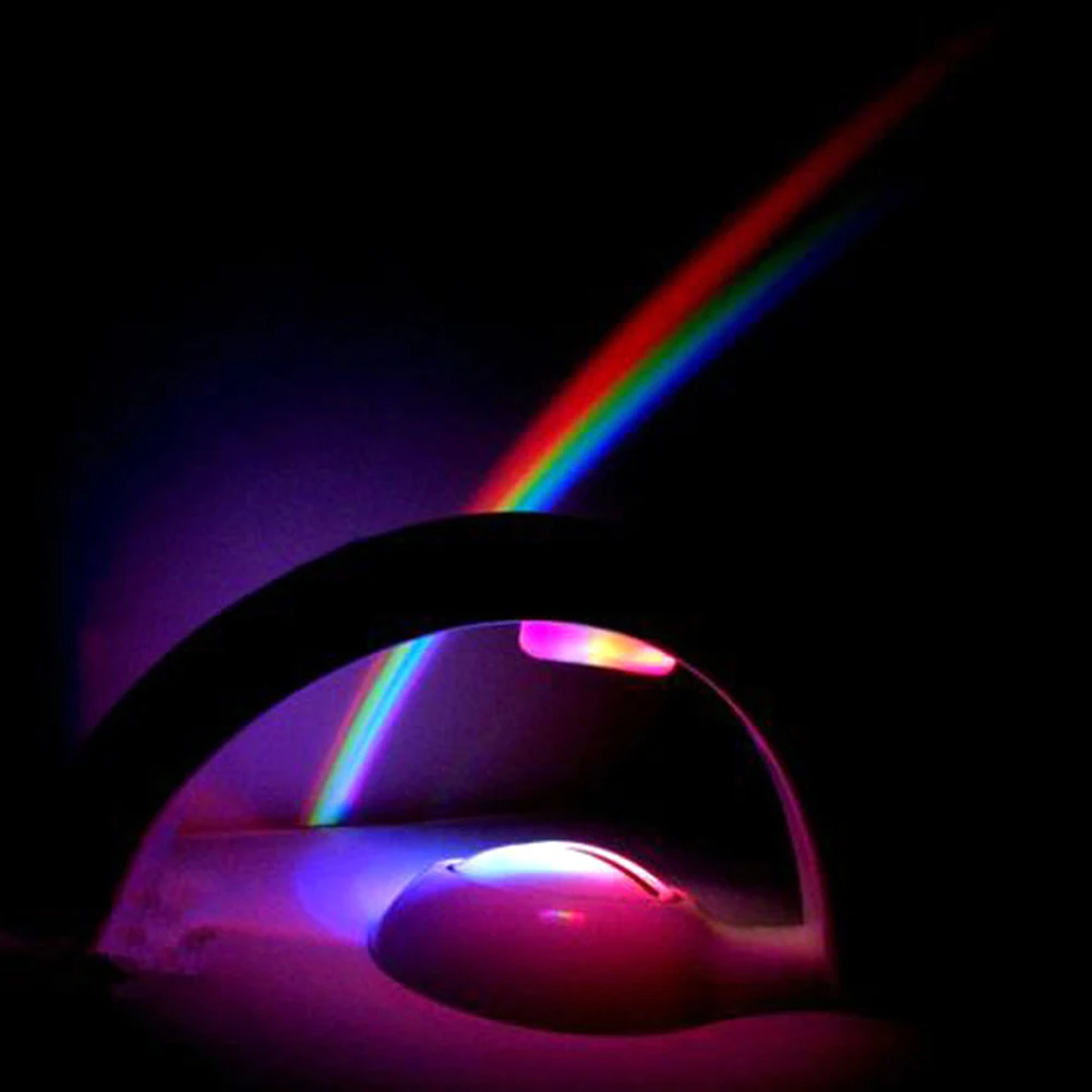 

LED Rainbow Projection Lamp Colorful Romantic Atmosphere Night Lights for Bedroom Decoration Kids Gift