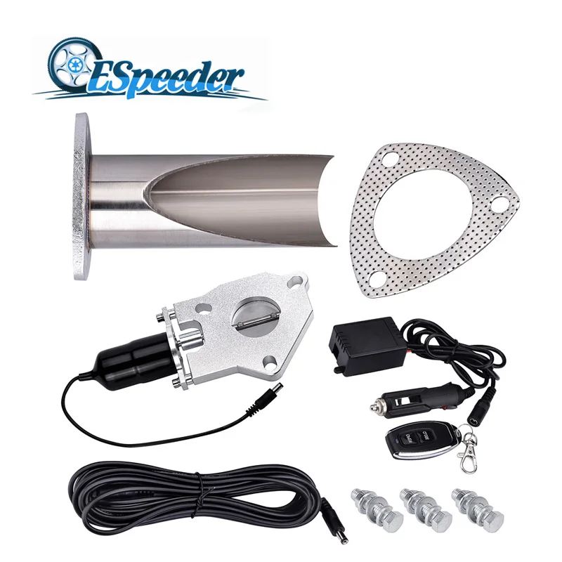 Выхлопная труба из нержавеющей стали 2 дюйма с пультом ДУ | Автомобили и мотоциклы