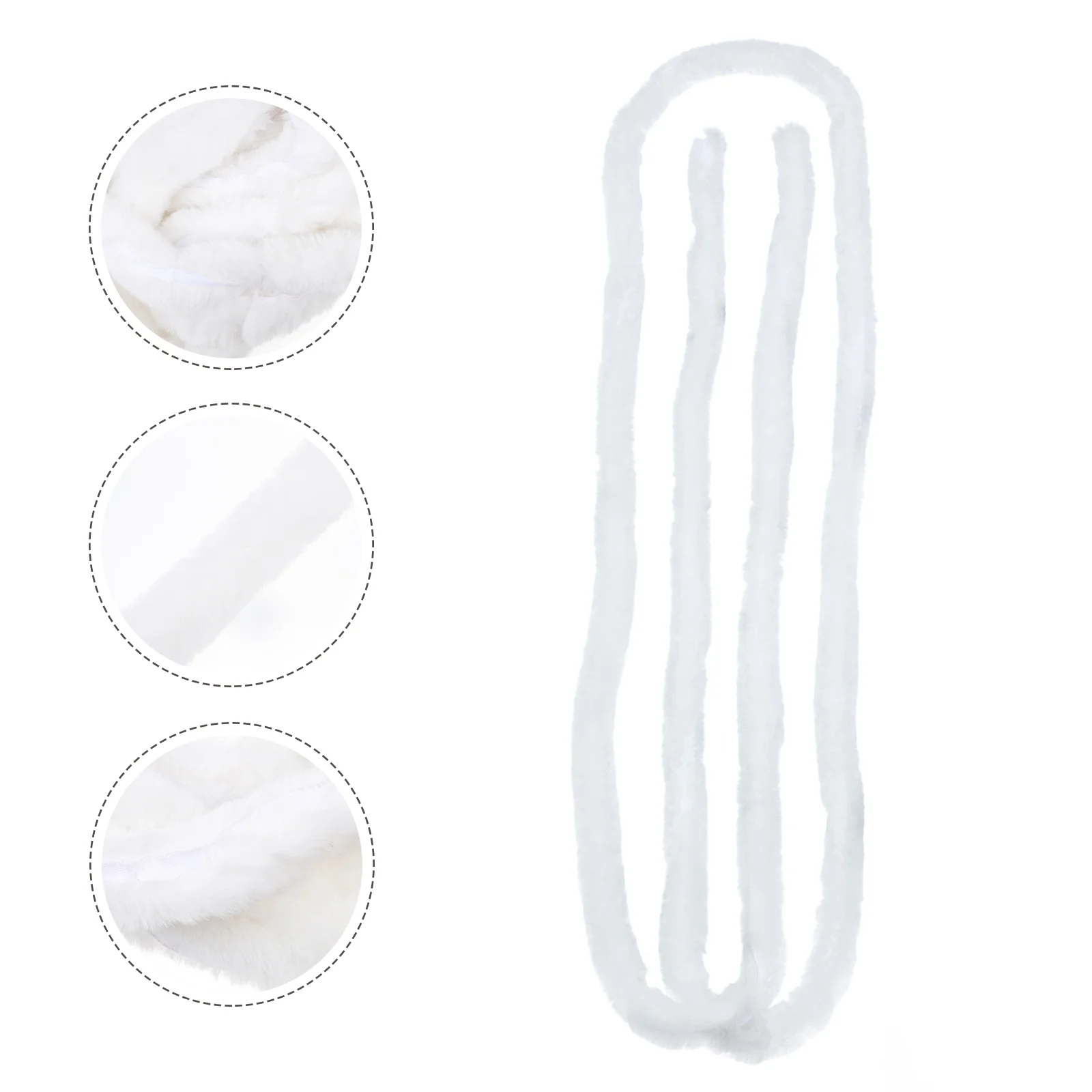 

1pc Christmas Faux Fur Ribbon Trim Han Chinese Clothing Decor Accessory