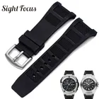 Ремешок для часов IWC, водонепроницаемый, черный, 30 мм, с силиконовой резиной