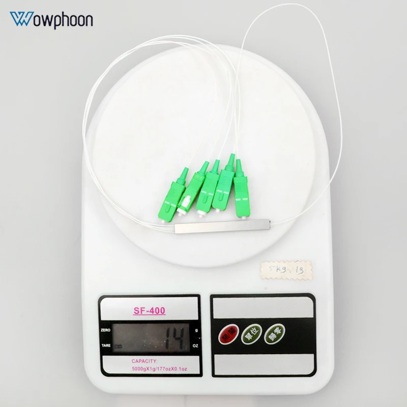 10PCS sc apc 4 ways fiber optic 1X4 Mini steel tube optical plc splitter free shipping