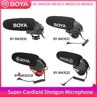 boya by bm3030 3 super cardioid on camera shotgun microphone for canon nikon sony dslr camcorder broadcast interview video flim