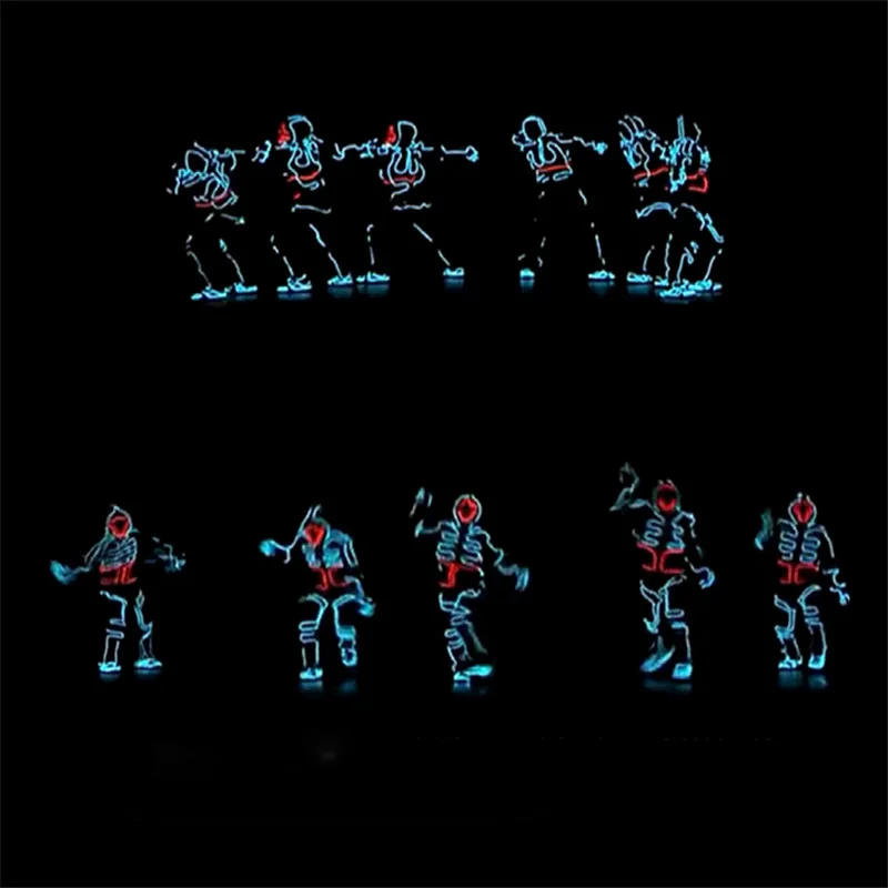 

LED Light dance costume LED Suits Luminous Costumes Illuminated Glowing Hooded Men EL Clothes Dance Fashion Talent Show outfit