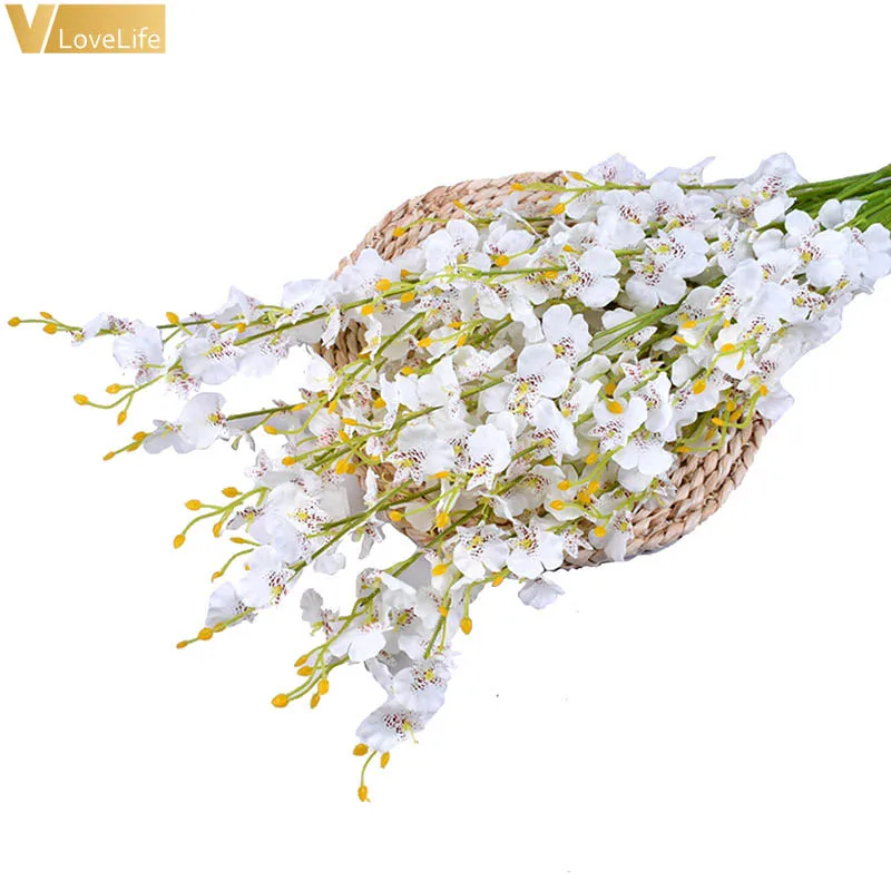 Искусственные орхидеи 97 см искусственные шелковые цветы для танцев женские