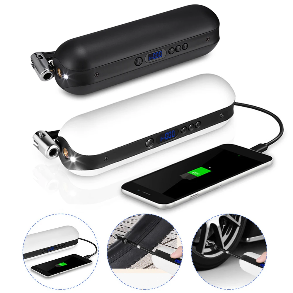 150 фунтов/кв. дюйм Электрический насос для велосипеда аккумулятор Аккумуляторный