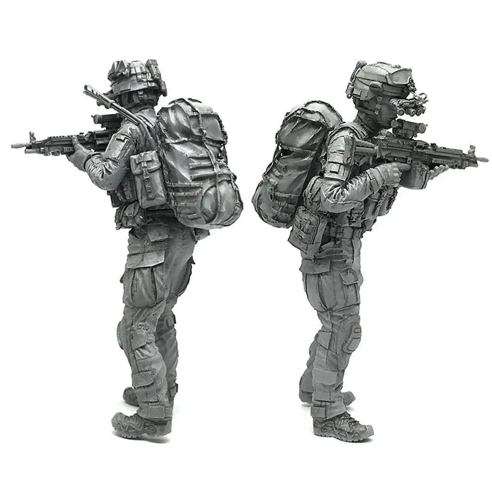 

YUFAN 1/35 Modern American Special Force Resin Soldier 5cm Model Static Genuine AH-02 Packaging Epoxy include Resin Toy F4D0