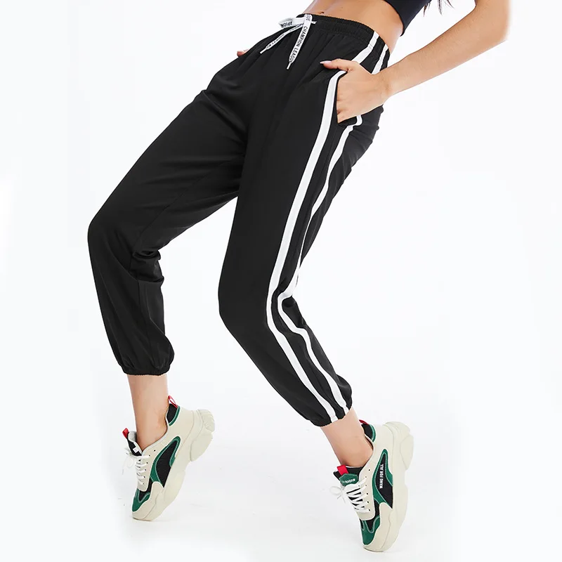 

New large size sports pants women loose academy outdoor running fitness yoga pants