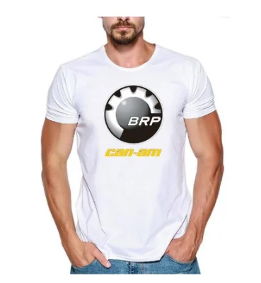 

2020 Men Print TShirt Mens Short NEW Can-Am T-shirt summer short-sleeved tshirt CAN-AM BRP cool T-Shirt Black White Red Blue
